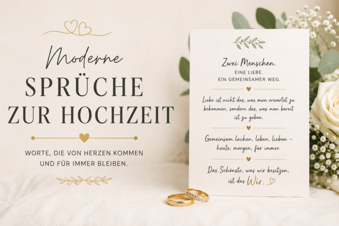 sprüche zur hochzeit modern