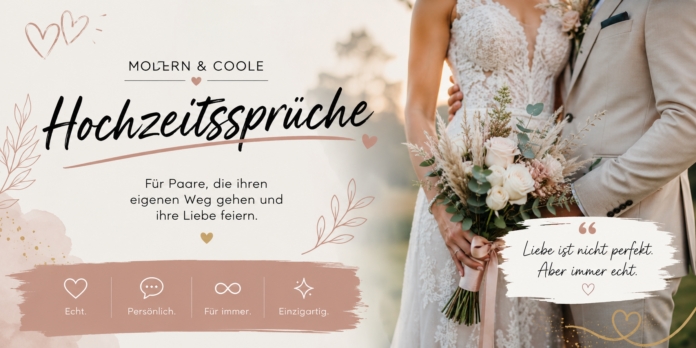modern coole hochzeitssprüche